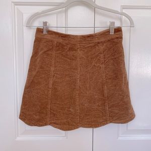 Altar’d State corduroy scalloped hemline skirt